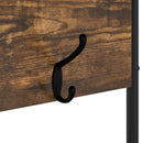 vidaXL Kabátállvány cipőpaddal Füstös Tölgy 100 x 32 x 180,5 cm