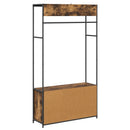 vidaXL Kabátállvány cipőpaddal Füstös Tölgy 100 x 32 x 180,5 cm