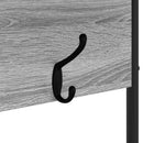 vidaXL Kabátállvány cipőpaddal Szürke Sonoma 100 x 32 x 180,5 cm