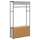 vidaXL Kabátállvány cipőpaddal Szürke Sonoma 100 x 32 x 180,5 cm