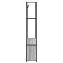 vidaXL Kabátállvány cipőpaddal Szürke Sonoma 100 x 32 x 180,5 cm
