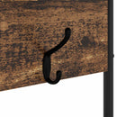 vidaXL Kabátállvány cipőpaddal Antik Fa 100 x 32 x 180,5 cm Szerelt Fa