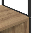 vidaXL Kabátállvány cipőpaddal Kézműves Tölgy 100 x 32 x 180,5 cm