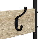 vidaXL Kabátállvány cipőpaddal Sonoma Tölgy 120,5 x 34 x 190 cm