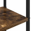 vidaXL Kabátállvány cipőpaddal Füstös Tölgy 120,5 x 34 x 190 cm