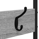 vidaXL Kabátállvány cipőpaddal Szürke Sonoma 120,5 x 34 x 190 cm