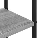 vidaXL Kabátállvány cipőpaddal Szürke Sonoma 120,5 x 34 x 190 cm