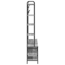 vidaXL Kabátállvány cipőpaddal Szürke Sonoma 120,5 x 34 x 190 cm