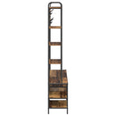 vidaXL Kabátállvány cipőpaddal Antik Fa 120,5 x 34 x 190 cm Szerelt Fa
