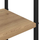 vidaXL Kabátállvány cipőpaddal Kézműves Tölgy 120,5 x 34 x 190 cm