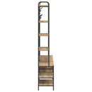 vidaXL Kabátállvány cipőpaddal Kézműves Tölgy 120,5 x 34 x 190 cm