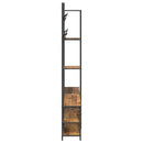 vidaXL Kabátállvány cipőpaddal Antik Fa 143 x 30 x 199,5 cm Szerelt Fa