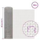 vidaXL Hálós Képernyő 40 x 1000 cm 6 Mesh Rozsdamentes acél 201 Ezüst