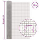 vidaXL Hálós Képernyő 80 x 1000 cm 6 Mesh Rozsdamentes acél 201 Ezüst
