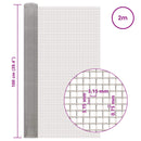 vidaXL Hálós Képernyő 100 x 200 cm 6 Mesh Rozsdamentes acél 201 Ezüst