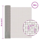 vidaXL Hálós Képernyő 60 x 1000 cm 8 Mesh Rozsdamentes acél 201 Ezüst