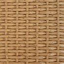 vidaXL Kerti Asztal Természetes 100 x 55 x 37 cm PE Rattan és Üveg