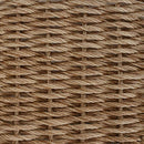 vidaXL Kerti Asztal Bézs 100 x 55 x 37 cm PE Rattan és Üveg