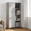 vidaXL Magas komód Betonszürke 79 x 41 x 151 cm Szerelt fa