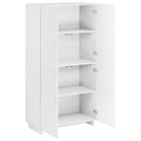 vidaXL Magas komód Magasfényű Fehér 79 x 41 x 151 cm Szerelt fa