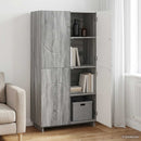 vidaXL Magas komód Szürke Sonoma 79 x 41 x 151 cm Szerelt fa