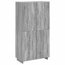 vidaXL Magas komód Szürke Sonoma 79 x 41 x 151 cm Szerelt fa