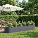 vidaXL Emelt kert ágyás Antracitszürke 300 x 40 x 40 cm Acél