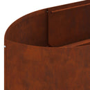 vidaXL Emelt kert ágyás Időjárásálló Acél 300 x 40 x 40 cm Acél