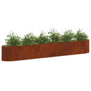 vidaXL Emelt kert ágyás Időjárásálló Acél 300 x 40 x 40 cm Acél