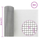 vidaXL Hálós Képernyő 20 x 2000 cm 20 Mesh Rozsdamentes acél 201 Ezüst