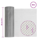 vidaXL Hálós Képernyő 20 x 2000 cm 30 Mesh Rozsdamentes acél 201 Ezüst
