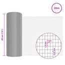 vidaXL Hálós Képernyő 20 x 2000 cm 18 mesh Rozsdamentes acél 304 Ezüst