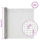 vidaXL Hálós Képernyő 80 x 2000 cm 18 mesh Rozsdamentes acél 304 Ezüst