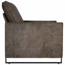 vidaXL Egyszemélyes kanapé Sötétszürke 70 x 81 x 82 cm Műsuéd anyag