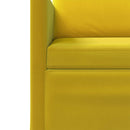 vidaXL 3 személyes kanapé Sárga 190 x 81 x 82 cm Bársony