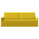 vidaXL 3 személyes kanapé Sárga 220 x 81 x 82 cm Bársony