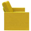 vidaXL 3 személyes kanapé Sárga 220 x 81 x 82 cm Bársony