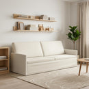vidaXL 3 személyes kanapé Krémszínű 220 x 81 x 82 cm Bársony