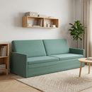 vidaXL 3 személyes kanapé Tengeri Zöld 220 x 81 x 82 cm Bársony