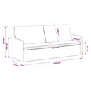 vidaXL 3 személyes kanapé Tengeri Zöld 220 x 81 x 82 cm Bársony