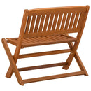 vidaXL Gyerek pad Barna 61 x 38 x 57 cm Tömör Eukaliptusz Fa