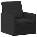 vidaXL Kanapé Szett 2 pcs Fekete Szövet
