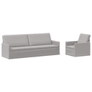 vidaXL Kanapé Szett 2 pcs Felhőszürke Szövet