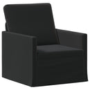 vidaXL Kanapé Szett 2 pcs Fekete Bársony