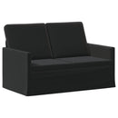 vidaXL Kanapé Szett 2 pcs Fekete Bársony
