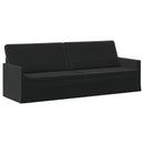 vidaXL Kanapé Szett 2 pcs Fekete Bársony