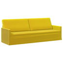 vidaXL Kanapé Szett 2 pcs Sárga Bársony
