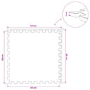 vidaXL Medence aljzat 50 pcs Kék 18 m² EVA Hab
