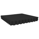 vidaXL Medence aljzat 12 pcs Fekete 4,32 m² EVA Hab