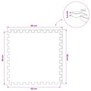 vidaXL Medence aljzat 50 pcs Kék 18 m² EVA Hab